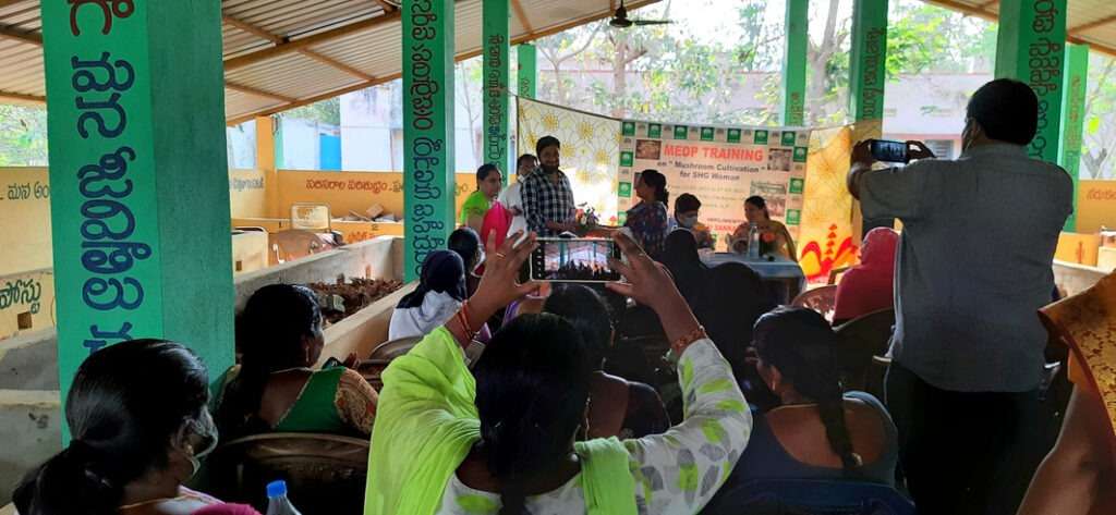 NABARD Conducted Mushroom Cultivation with Thanusri Mushrooms