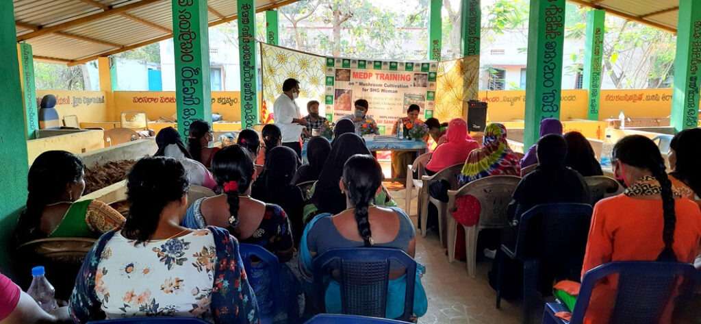 NABARD Conducted Mushroom Cultivation with Thanusri Mushrooms