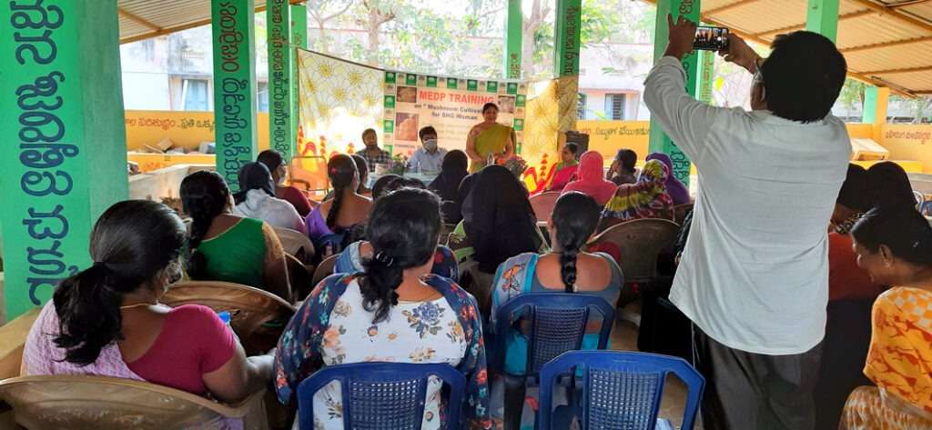 NABARD Conducted Mushroom Cultivation with Thanusri Mushrooms