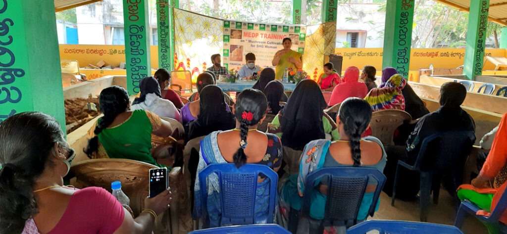NABARD Conducted Mushroom Cultivation with Thanusri Mushrooms