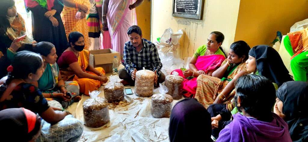NABARD Conducted Mushroom Cultivation with Thanusri Mushrooms