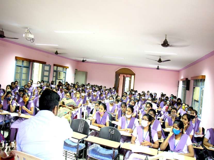 Mushrooom Cultivation by Women's in S.T.Teresa College Eluru