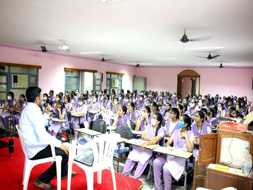 Mushrooom Cultivation by Women's in S.T.Teresa College Eluru