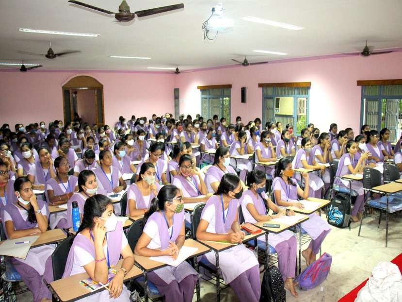 Mushrooom Cultivation by Women's in S.T.Teresa College Eluru