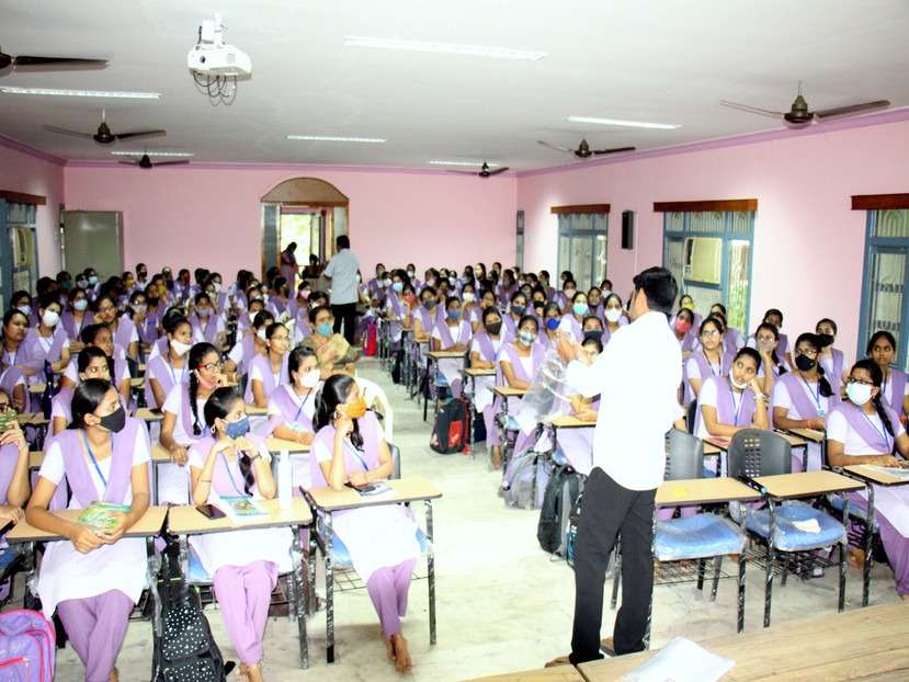 Mushrooom Cultivation by Women's in S.T.Teresa College Eluru